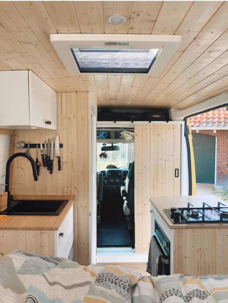 Van life blog camper interior