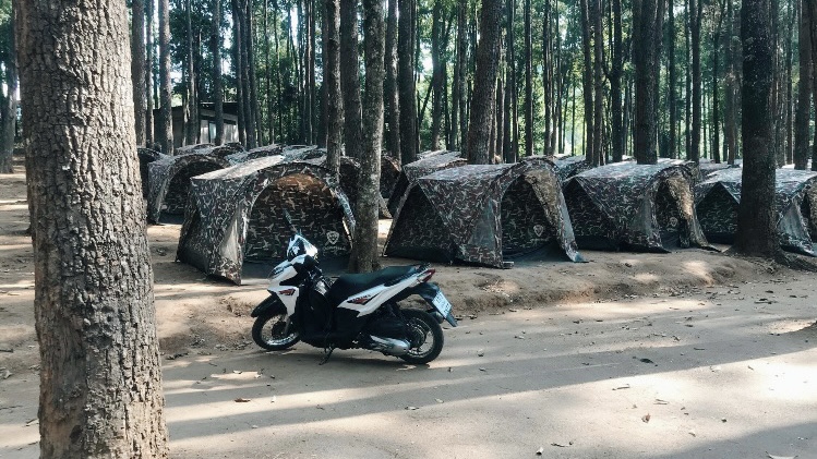 Doi Inthanon camping in Thailand.
