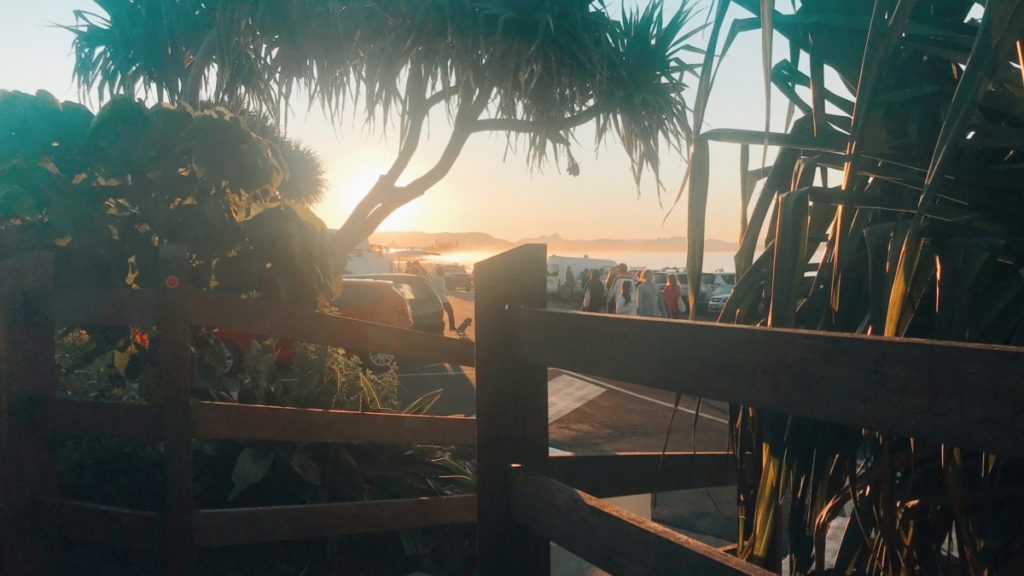 Main Beach car park in Byron Bay
