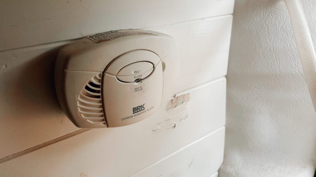 A CO2 and smoke alarm can be life saving, especially with gas in a campervan A CO2 and smoke alarm can be life saving, especially with gas in a campervan