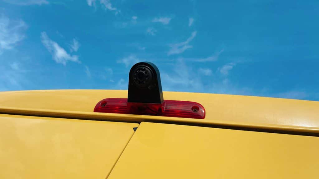 A backup or reversing camera can help when reversing in a larger mobile home. A backup or reversing camera can help when reversing in a larger mobile home.