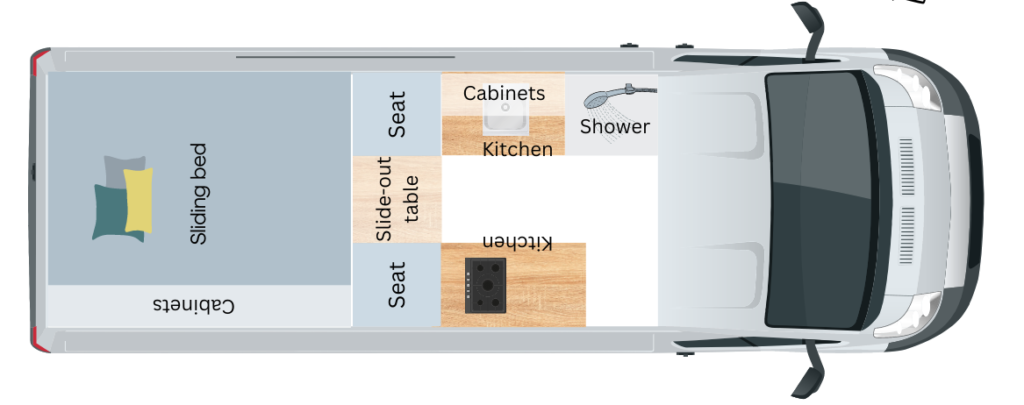Light Filled Design with Sliding Doors and Slide-Out Bed