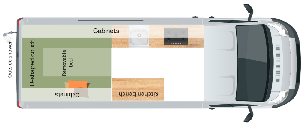 Open Air With Convertible Bed