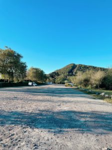 Hondarribia parking mountains
